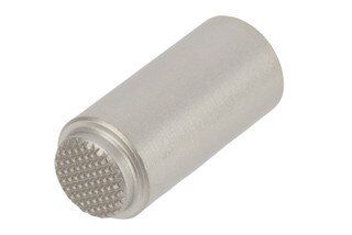 Nighthawk Custom stainless steel recoil spring plug with checkered front for Commander sized 1911s.